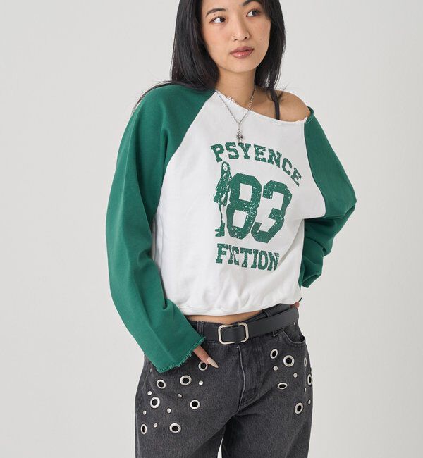  「ELLIOTT NUMBERIHG ONE-SHOULDERSWEATSHIRT」|Tシャツ・カットソー|