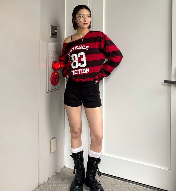  「ELLIOTT NUMBERIHG ONE-SHOULDERSWEATSHIRT」|Tシャツ・カットソー|