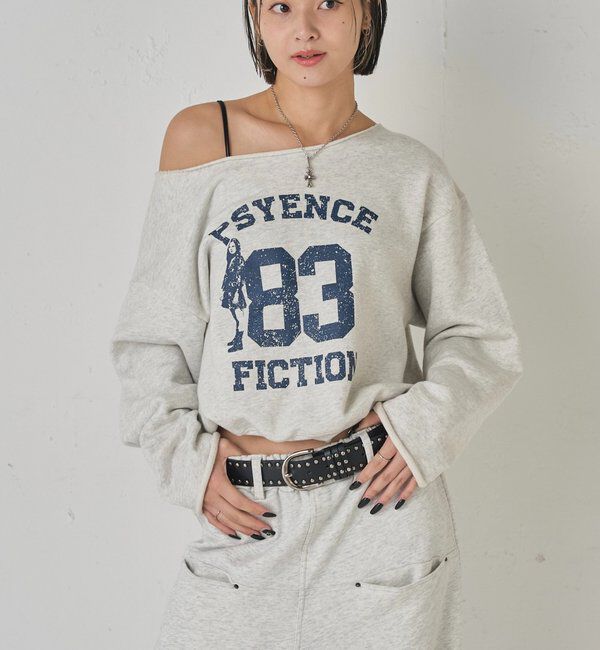  「ELLIOTT NUMBERIHG ONE-SHOULDERSWEATSHIRT」|Tシャツ・カットソー|