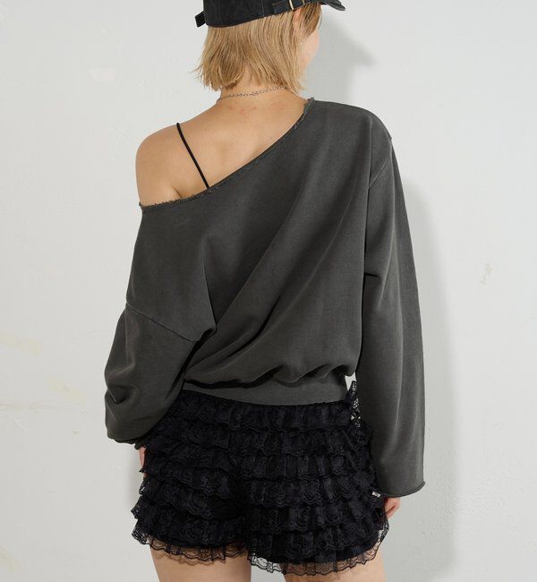  「ELLIOTT NUMBERIHG ONE-SHOULDERSWEATSHIRT」|Tシャツ・カットソー|