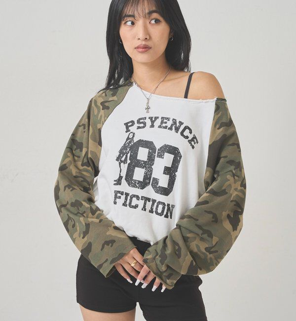  「ELLIOTT NUMBERIHG ONE-SHOULDERSWEATSHIRT」|Tシャツ・カットソー|