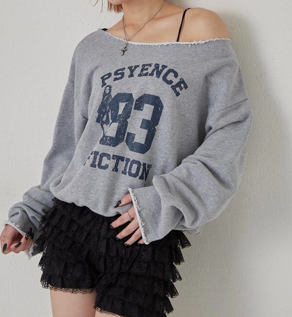  「ELLIOTT NUMBERIHG ONE-SHOULDERSWEATSHIRT」|Tシャツ・カットソー|