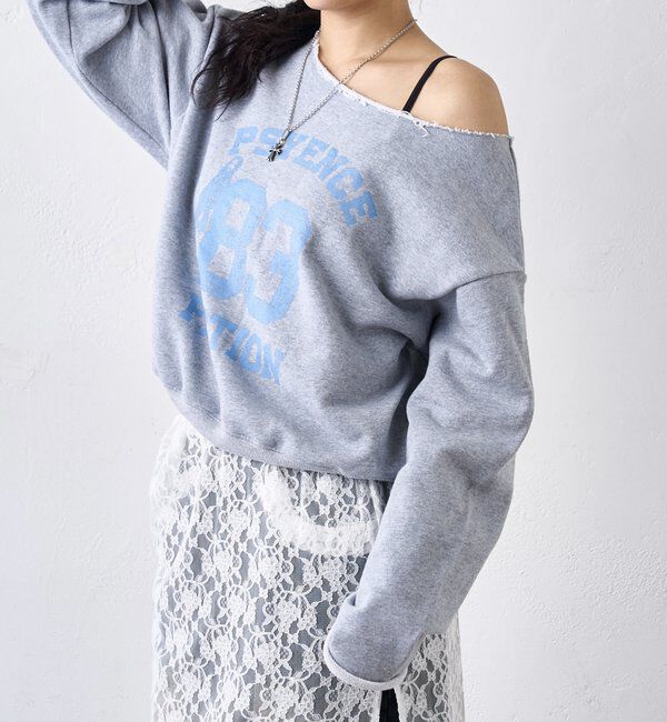  「ELLIOTT NUMBERIHG ONE-SHOULDERSWEATSHIRT」|Tシャツ・カットソー|