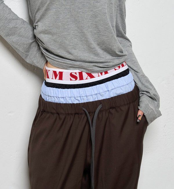  「【新色追加】Six M/シックスエム トリプルレイヤードパンツ」|チノ|