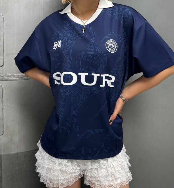  「【SOUR CREAM/サワークリーム】モンローサッカーユニフォームTEE」|Tシャツ・カットソー|