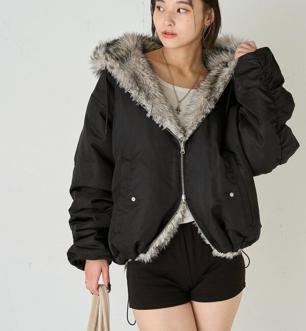  「【お気に入りNO.1】2WAY REVERSIBLE FUR BLOUSON 」|ブルゾン・スタジャン|
