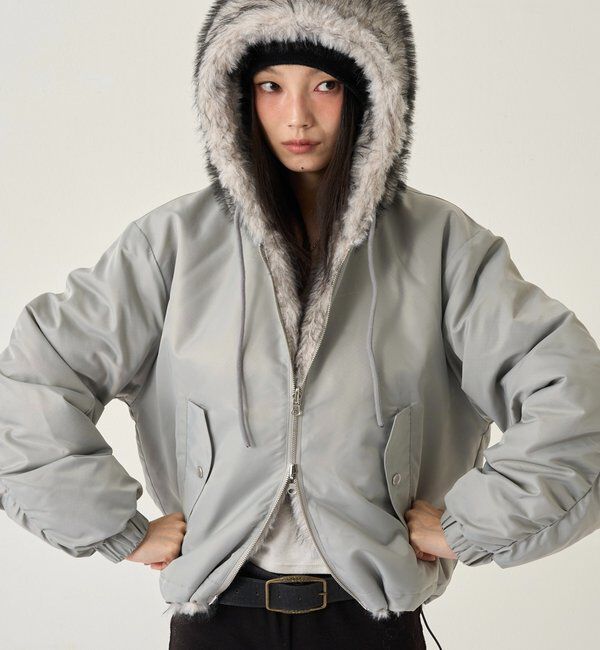  「【お気に入りNO.1】2WAY REVERSIBLE FUR BLOUSON 」|ブルゾン・スタジャン|