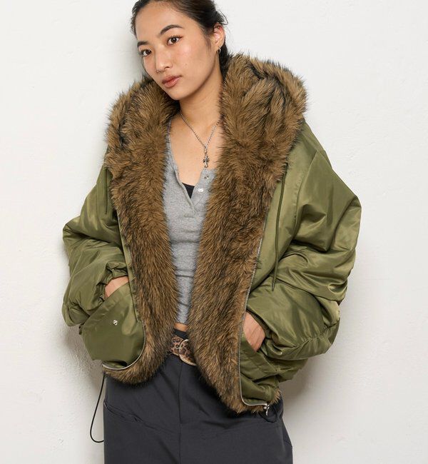  「【お気に入りNO.1】2WAY REVERSIBLE FUR BLOUSON 」|ブルゾン・スタジャン|