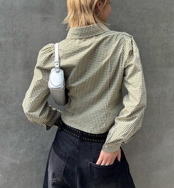  「パフスリーブギャザーブラウス」|シャツ・ブラウス|