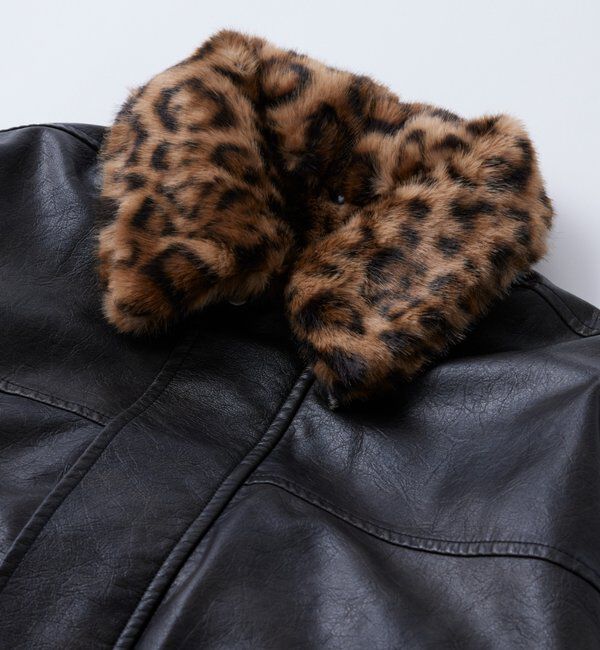  「3-WAY VINTAGE-LIKE LEATHER BOA BLOUSON」|ブルゾン・スタジャン|