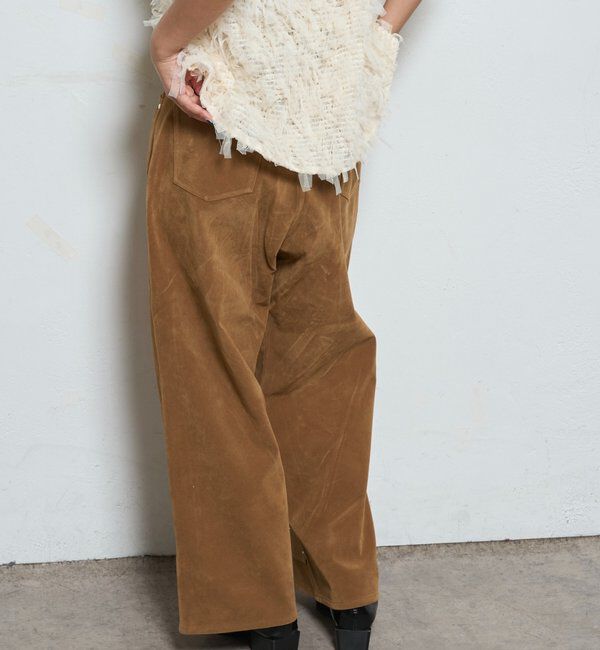 「SUEDE DOUBLE KNEE PANTS/スウェードダブルニーパンツ」|チノ|