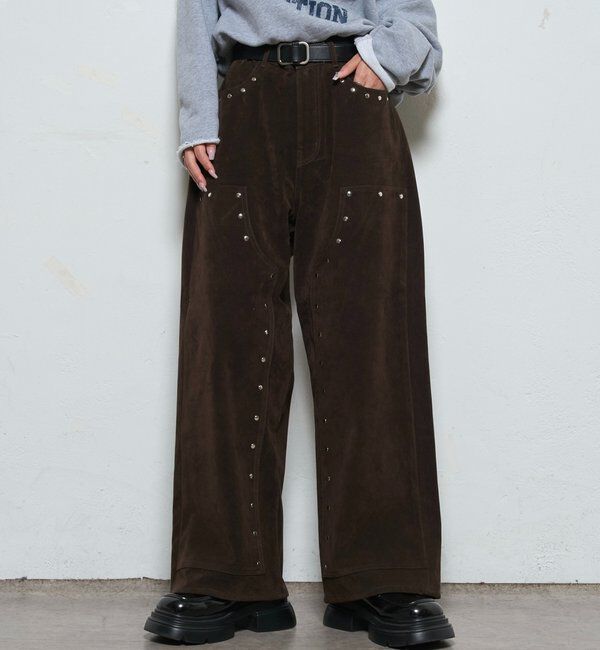 「SUEDE DOUBLE KNEE PANTS/スウェードダブルニーパンツ」|チノ|