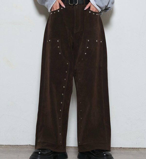  「SUEDE DOUBLE KNEE PANTS/スウェードダブルニーパンツ」|チノ|