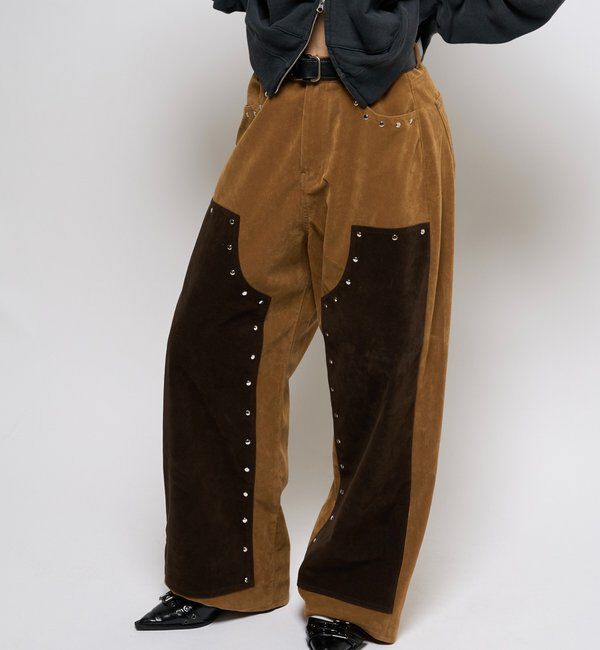  「SUEDE DOUBLE KNEE PANTS/スウェードダブルニーパンツ」|チノ|