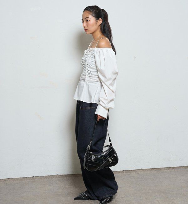  「2WAYオフショルダーパフスリーブブラウス」|シャツ・ブラウス|