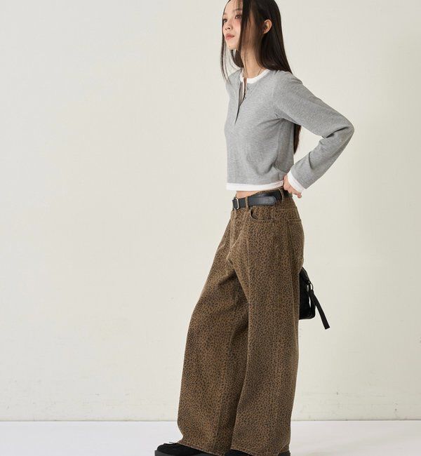  「LAYERED HENLEY TOPS」|Tシャツ・カットソー|