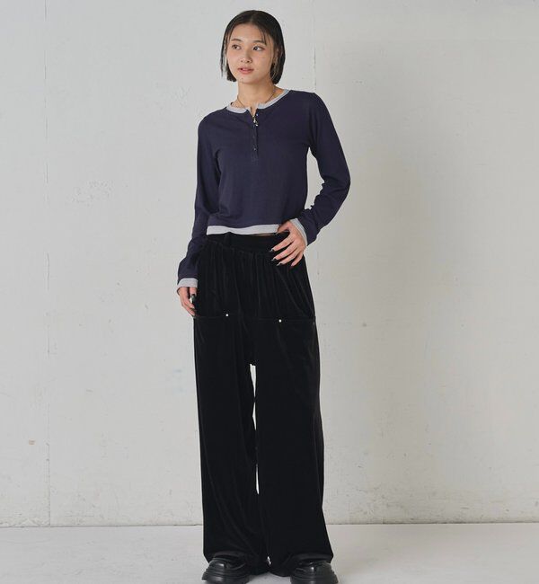  「LAYERED HENLEY TOPS」|Tシャツ・カットソー|