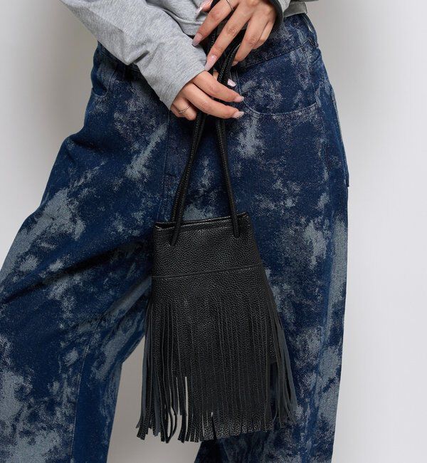  「フリンジレザーショルダーバッグ」|トートバッグ|