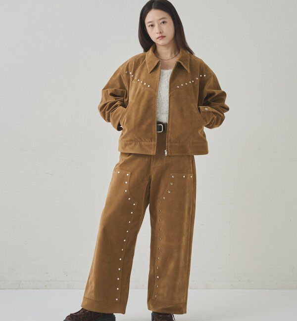  「SUEDE STUDDED BLOUSON/スウェードスタッズブルゾン」|ブルゾン・スタジャン|