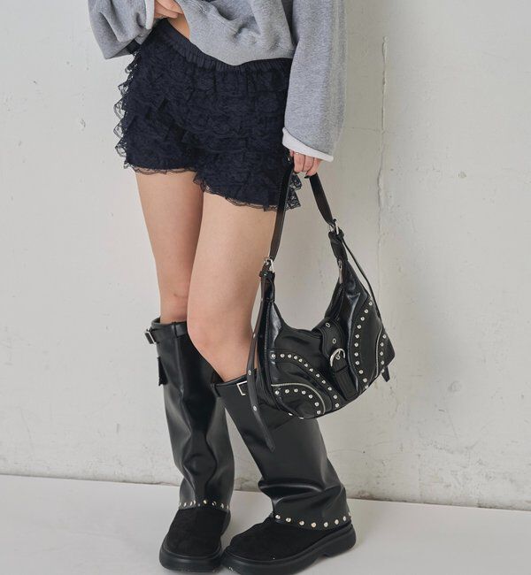  「LACE SHORTS/レースショートパンツ」|チノ|