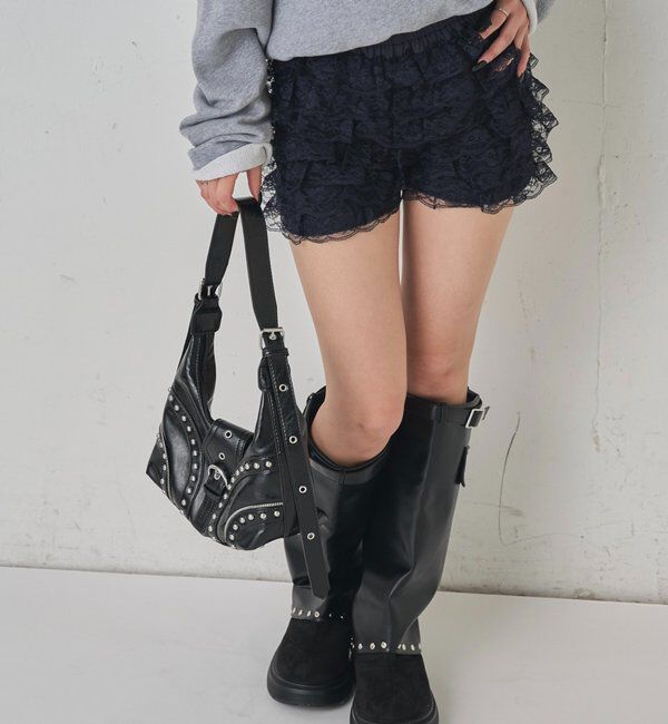  「LACE SHORTS/レースショートパンツ」|チノ|