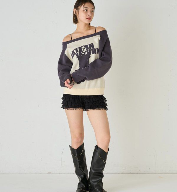  「LACE SHORTS/レースショートパンツ」|チノ|