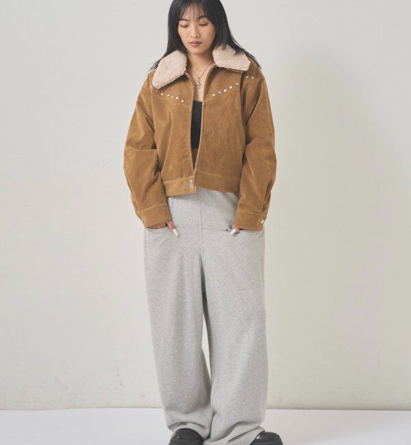  「BOA COLLAR STUDDED SUEDE BLOUSON」|ブルゾン・スタジャン|