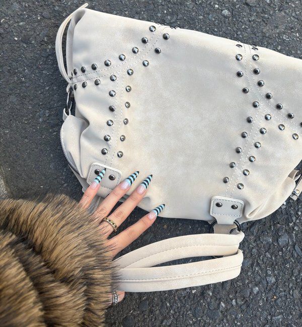  「STUDDED SHOULDER BAG/スタッズショルダーバッグ」|トートバッグ|