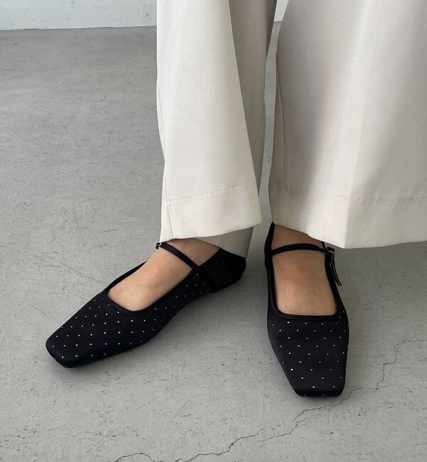  「【話題の人気シューズが再登場！】ドットフラットシューズ」|ロングブーツ|