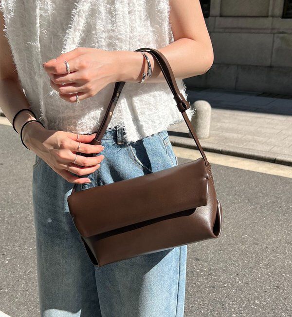  「【500mlペットボトル収納可◎】ロールバッグ」|トートバッグ|ブラウン