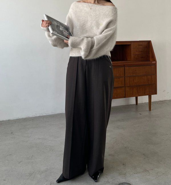  「【上質な着心地/全骨格細見え】〈C.L〉FOXカシミアドルマンニット」|ニット・セーター|