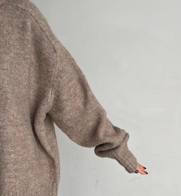  「【前後2WAY】もちふわ2WAYスキッパーニット」|ニット・セーター|