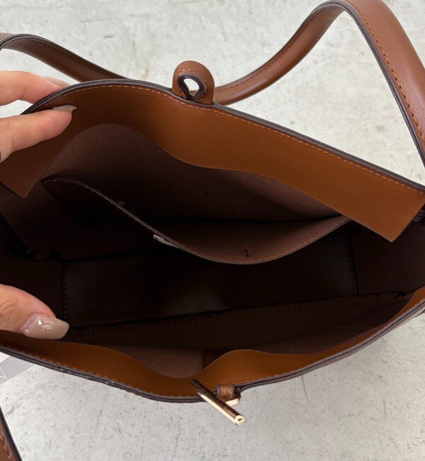  「【新色/ベージュ】トリミングトートバッグ」|トートバッグ|