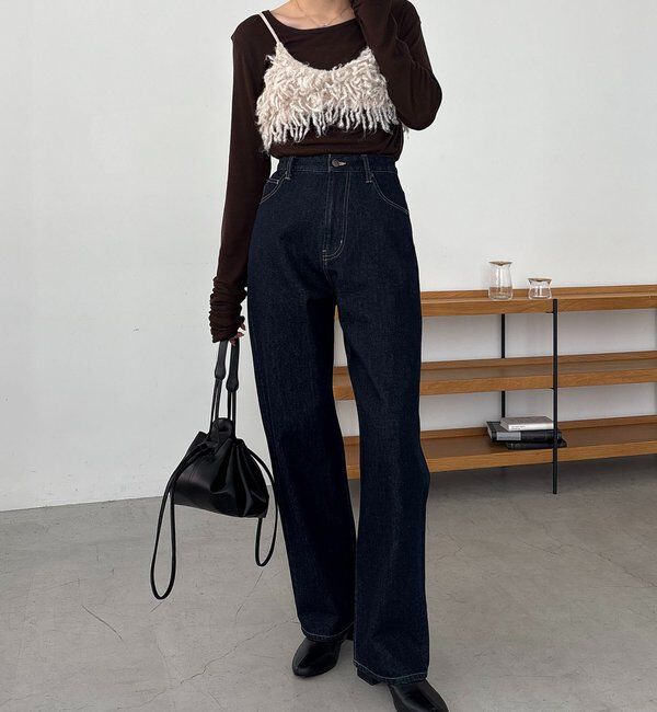  「【前後2WAY】テンセルウール袖ギャザーロンT」|Tシャツ・カットソー|