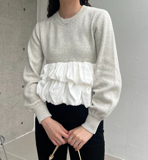  「バルーンティアードプルオーバー」|ニット・セーター|