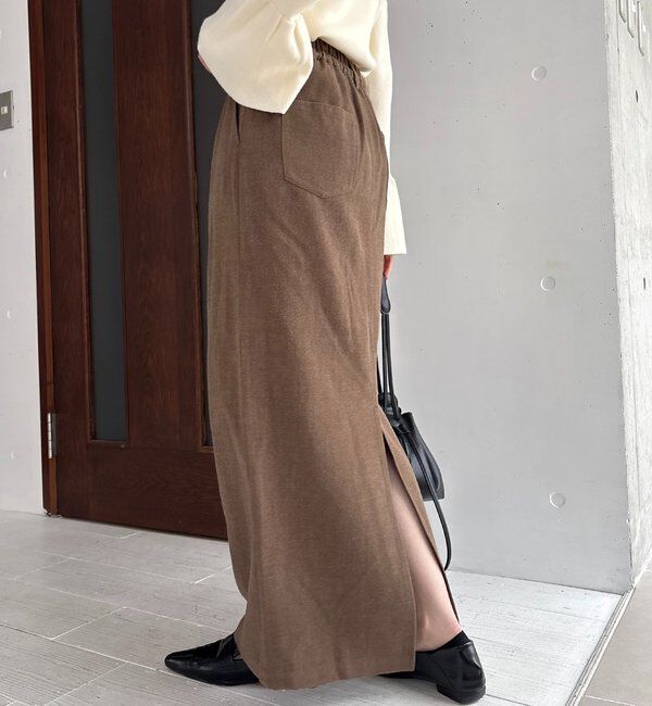  「ピーチタッチIラインスカート」|スカート|