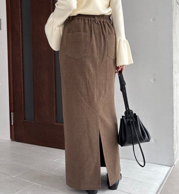  「ピーチタッチIラインスカート」|スカート|