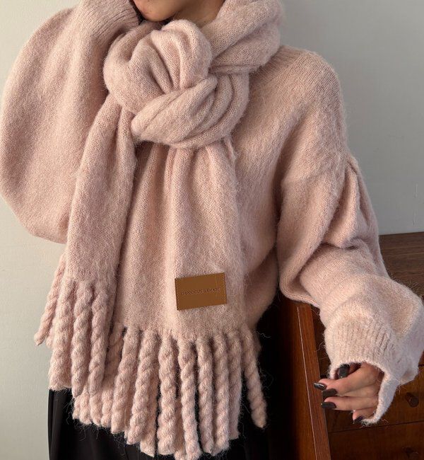  「【前後2WAY】モヘア起毛パフカーディガン」|カーディガン|