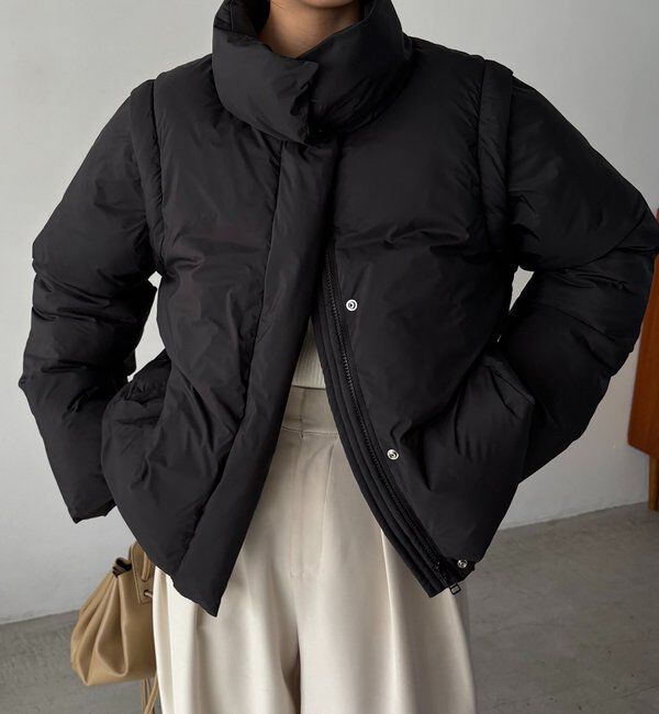  「【軽量/保温性◎】2WAY中綿パフジャケット」|その他|