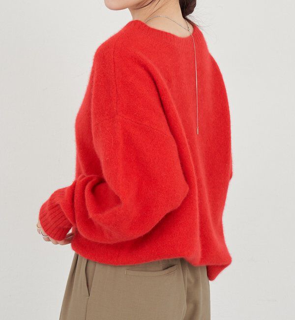  「ファーウールクルーネックニット」|ニット・セーター|