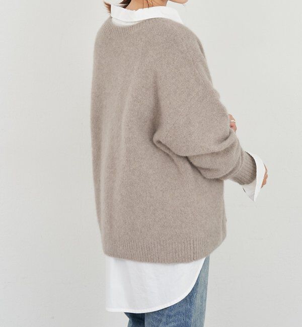  「ファーウールクルーネックニット」|ニット・セーター|