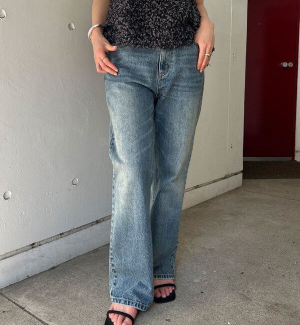  「《３サイズ展開》ストレートデニム」|デニム|