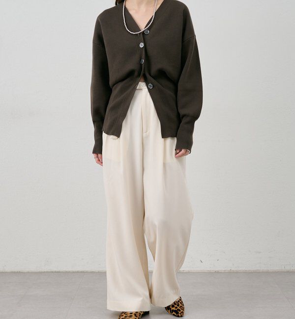  「ダブルタックワイドパンツ」|チノ|