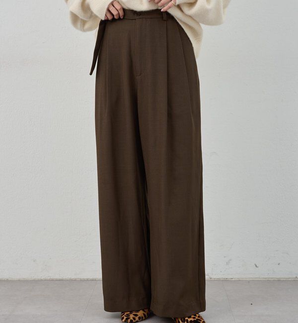  「ダブルタックワイドパンツ」|チノ|