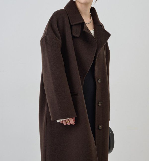  「ビッグカラーリバーロングコート」|その他|