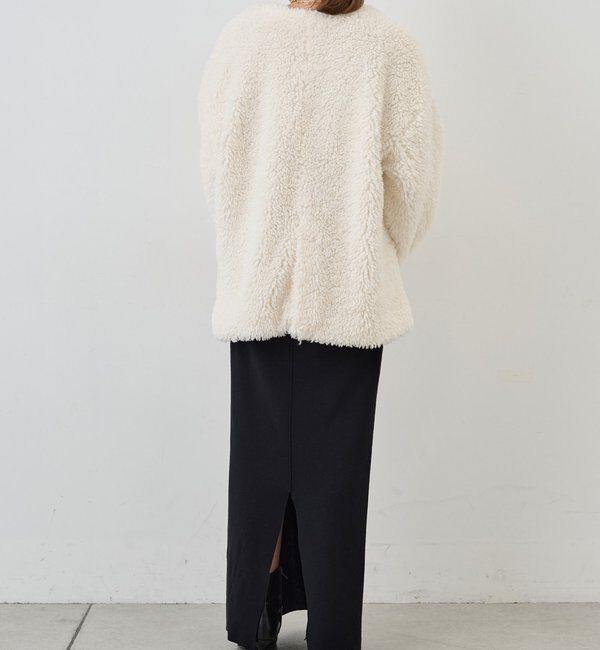  「ノーカラーボアコート」|その他|