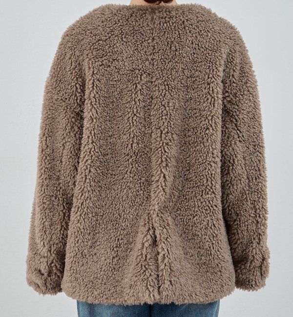  「ノーカラーボアコート」|その他|