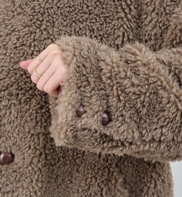  「ノーカラーボアコート」|その他|