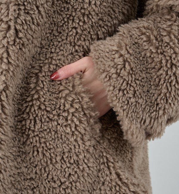  「ノーカラーボアコート」|その他|