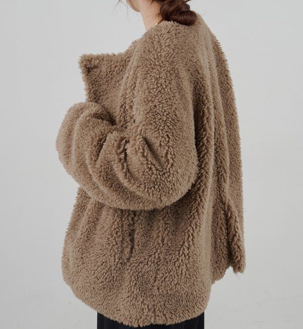  「ノーカラーボアコート」|その他|